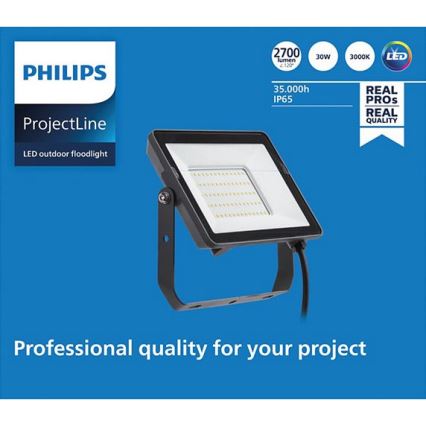 Philips - LED Zunanji reflektor PROJECTLINE LED/30W/230V IP65 3000K