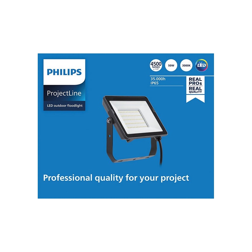 Philips - LED Zunanji reflektor PROJECTLINE LED/50W/230V IP65 3000K