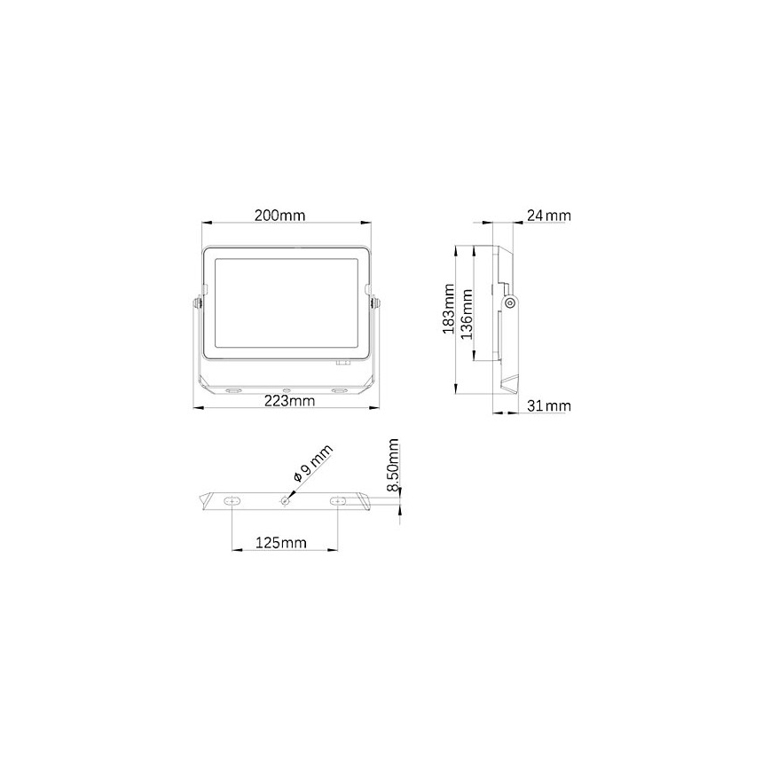 Philips - LED Zunanji reflektor PROJECTLINE LED/50W/230V IP65 3000K