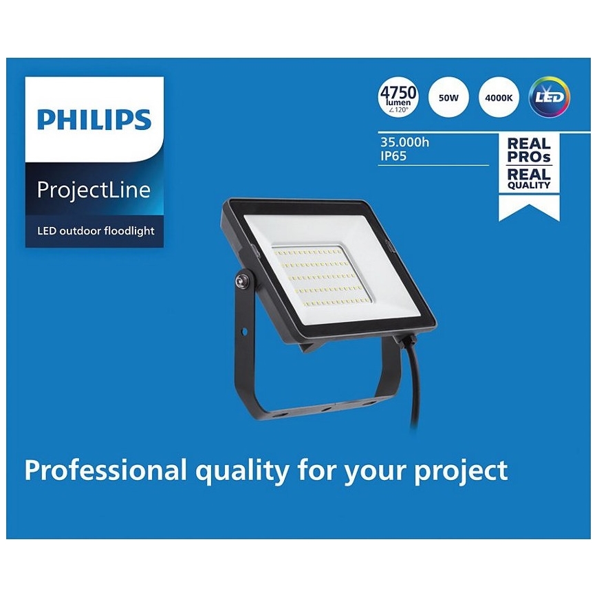 Philips - LED Zunanji reflektor PROJECTLINE LED/50W/230V IP65 4000K