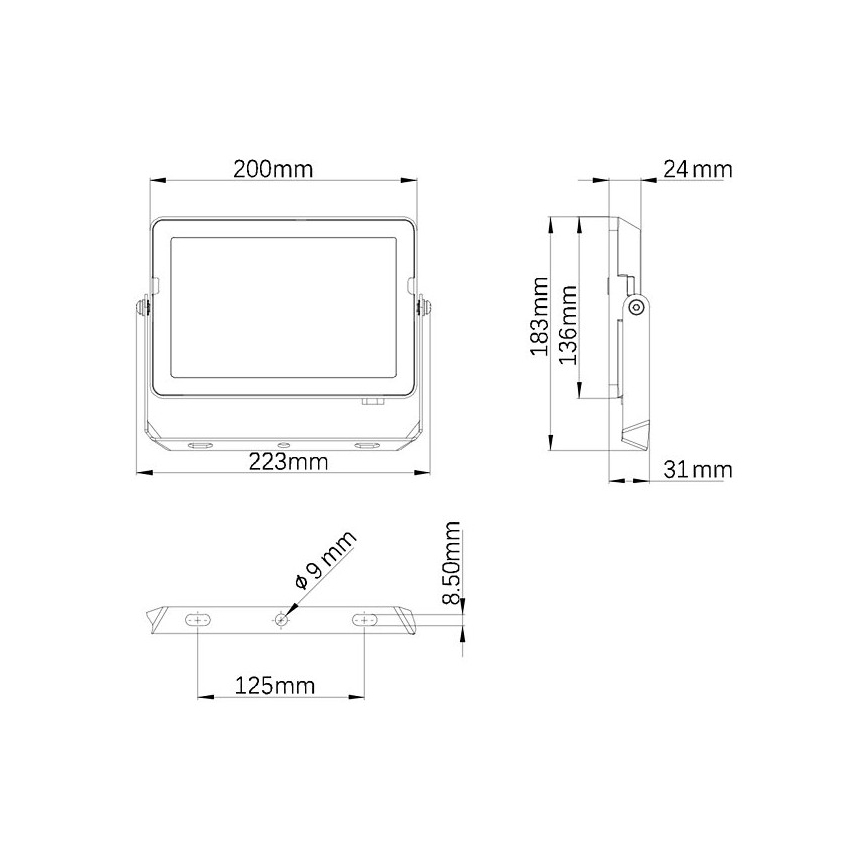Philips - LED Zunanji reflektor PROJECTLINE LED/50W/230V IP65 4000K