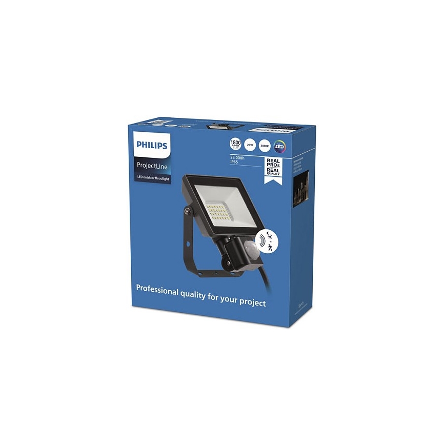 Philips - LED Zunanji reflektor s senzorjem PROJECTLINE LED/20W/230V IP65 3000K