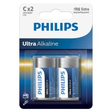 Philips LR14E2B/10 - 2 kom Alkalna baterija C ULTRA ALKALINE 1,5V