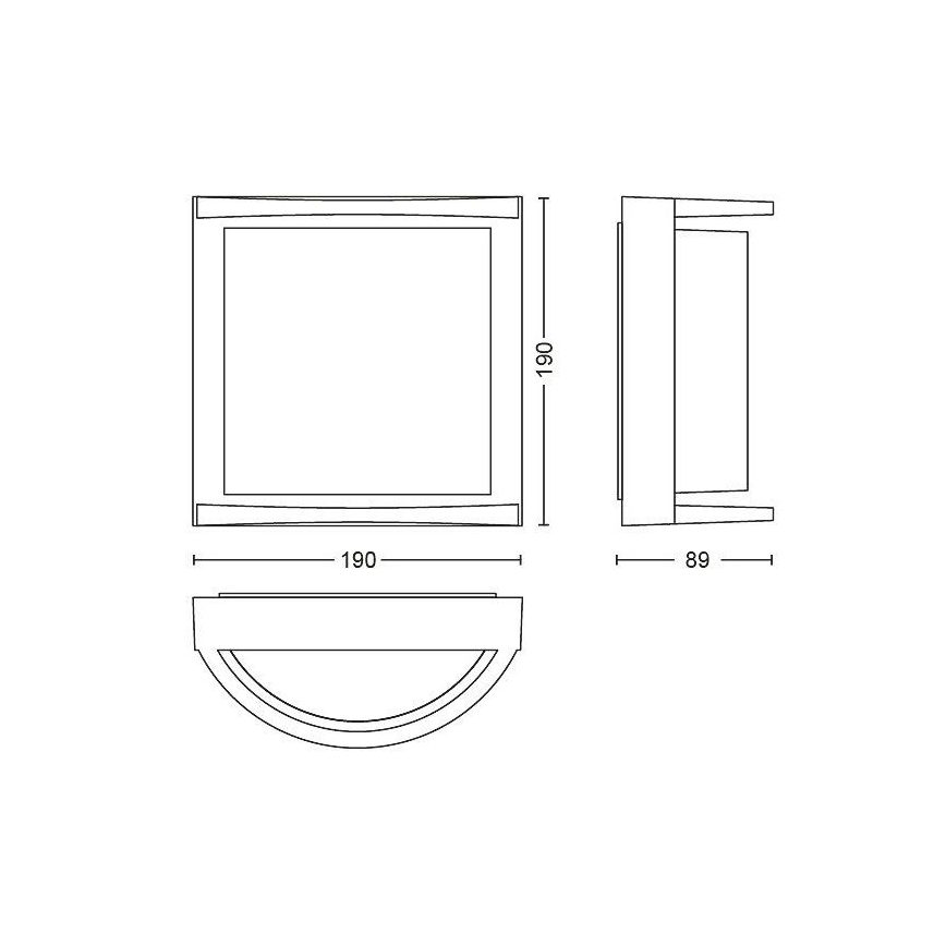 Philips Massive - LED Zunanja stenska svetilka LED/12W/230V IP44