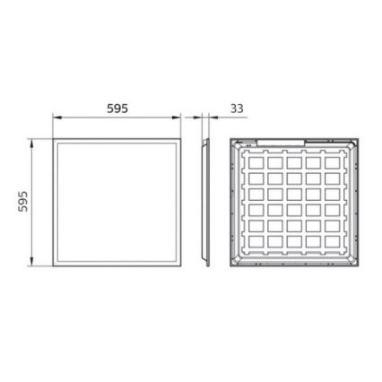 Philips Pila - LED vgradni stropni panel LED/40W/230V 60x60 cm UGR19