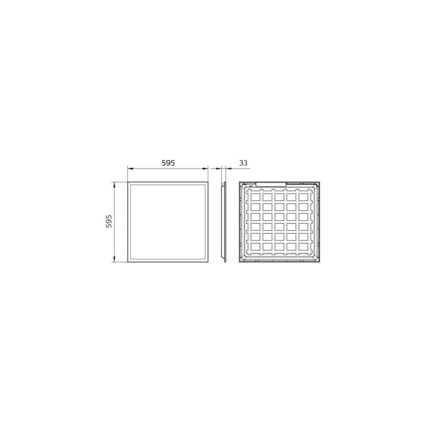 Philips Pila - LED vgradni stropni panel LED/40W/230V 60x60 cm UGR19