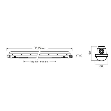 Philips Pila - Tehnično LED cevno svetilo LED/40W/230V 120 cm IP65