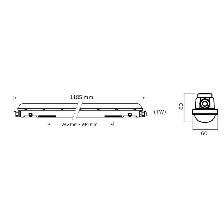 Philips Pila - Tehnično LED cevno svetilo LED/40W/230V 120 cm IP65