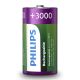 Philips R14B2A300/10 - 2 kom Polnilna baterija C MULTILIFE NiMH/1,2V/3000 mAh