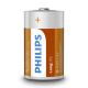 Philips R20L2F/10 - 2 kom Cink-kloridna baterija D LONGLIFE 1,5V