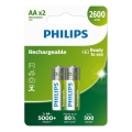 Philips R6B2A260/10 - 2 kos Polnilne baterije AA MULTILIFE NiMH/1,2V/2600 mAh
