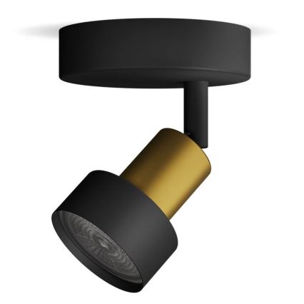 Philips - Reflektor CONDUIT 1xGU10/5W/230V črna/medenina