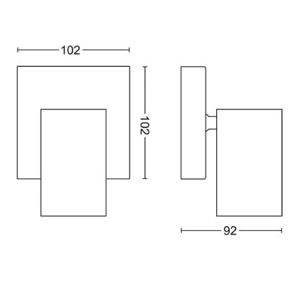 Philips - Reflektor KOSIPO 1xGU10/5,5W/230V bela