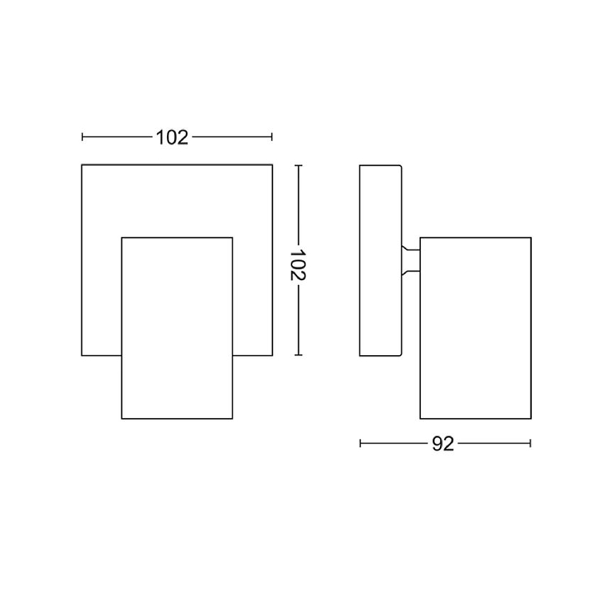 Philips - Reflektor KOSIPO 1xGU10/5,5W/230V bela