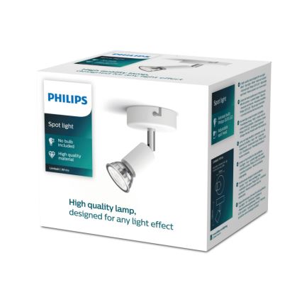 Philips - Reflektor 1xGU10/50W/230V bela