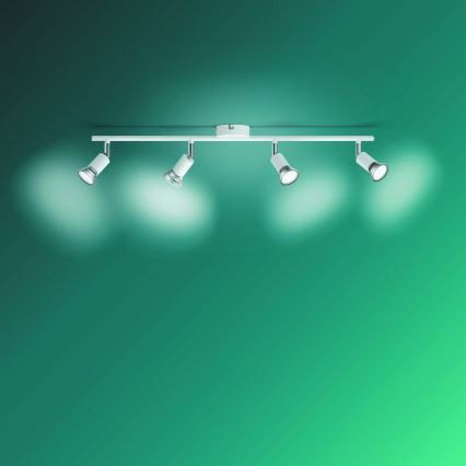 Philips - Reflektor 4xGU10/50W/230V bela