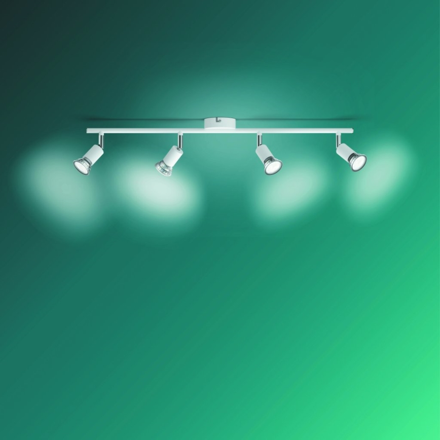 Philips - Reflektor 4xGU10/50W/230V bela