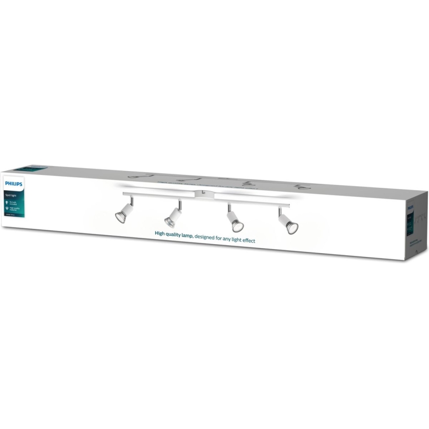 Philips - Reflektor 4xGU10/50W/230V bela