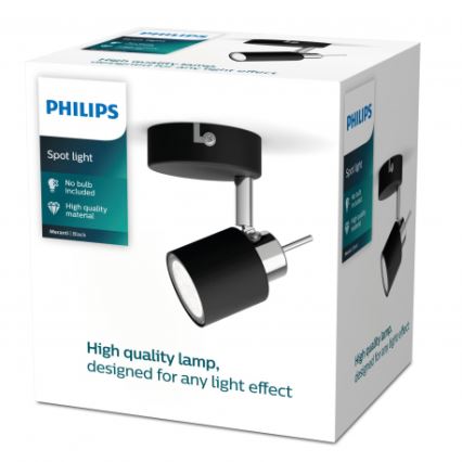 Philips - Reflektor 1xGU10/35W/230V črna