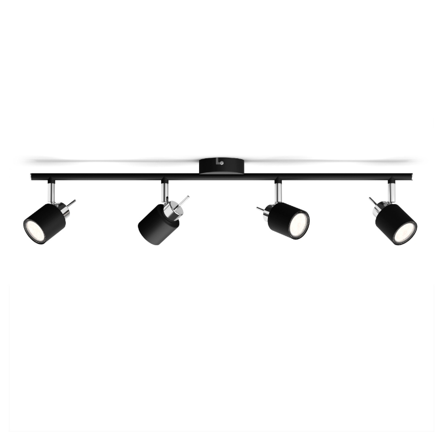 Philips - Reflektor 4xGU10/35W/230V črna