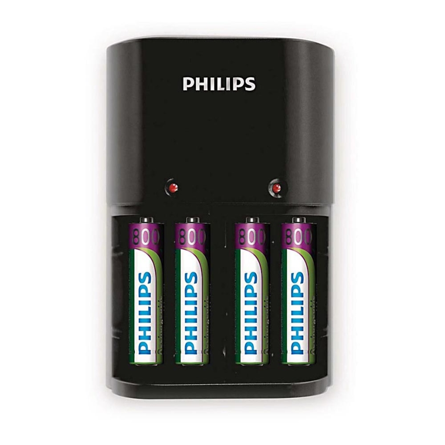 Philips SCB1450NB/12 - Polnilnik za baterije MULTILIFE 4xAAA 800 mAh 230V