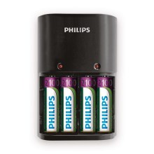 Philips SCB1490NB/12 - Polnilnik baterij MULTILIFE 4xAA 2100 mAh 230V