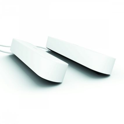 Philips 78202/1E/P7 - KOMPLET 2x LED RGB Zatemnitvena namizna svetilka HUE WHITE AND COLOR AMBIANCE LED/6W/230V bela