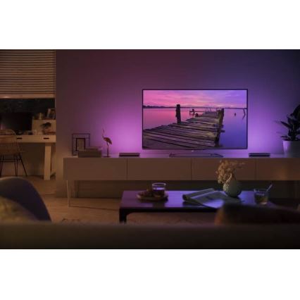 Philips 78202/1E/P7 - KOMPLET 2x LED RGB Zatemnitvena namizna svetilka HUE WHITE AND COLOR AMBIANCE LED/6W/230V bela