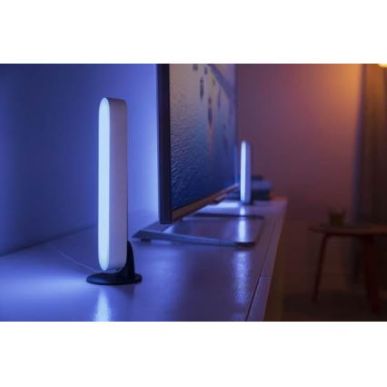 Philips 78202/1E/P7 - KOMPLET 2x LED RGB Zatemnitvena namizna svetilka HUE WHITE AND COLOR AMBIANCE LED/6W/230V bela