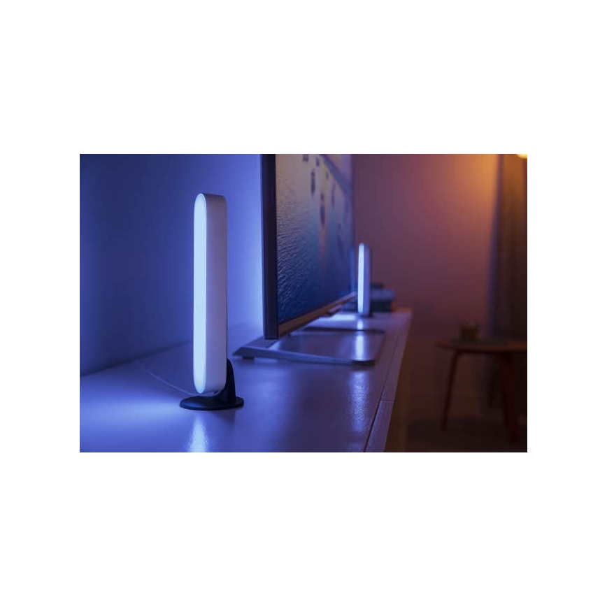 Philips 78202/1E/P7 - KOMPLET 2x LED RGB Zatemnitvena namizna svetilka HUE WHITE AND COLOR AMBIANCE LED/6W/230V bela