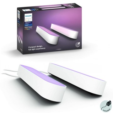 Philips - SET 2x LED Zatemnitvena namizna svetilka Hue PLAY LED/6W/230V bela