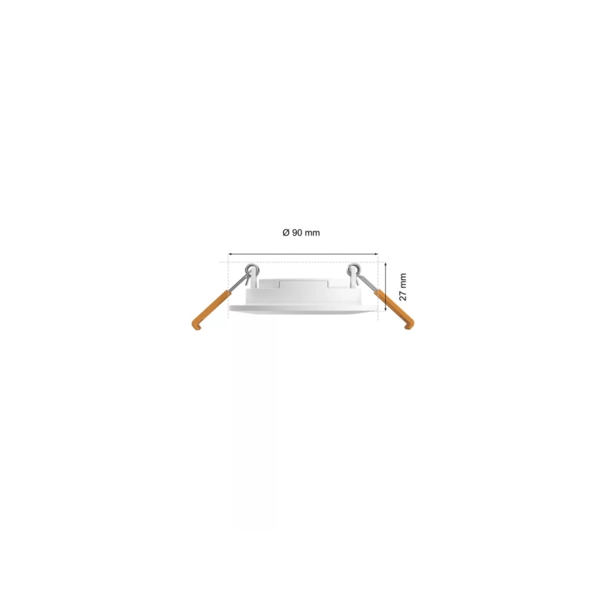 Philips - SET 3x LED RGBW Zatemnitvena kopalniška vgradna svetilka Hue SLIM LED/8,3W/230V IP44 2000-6500K