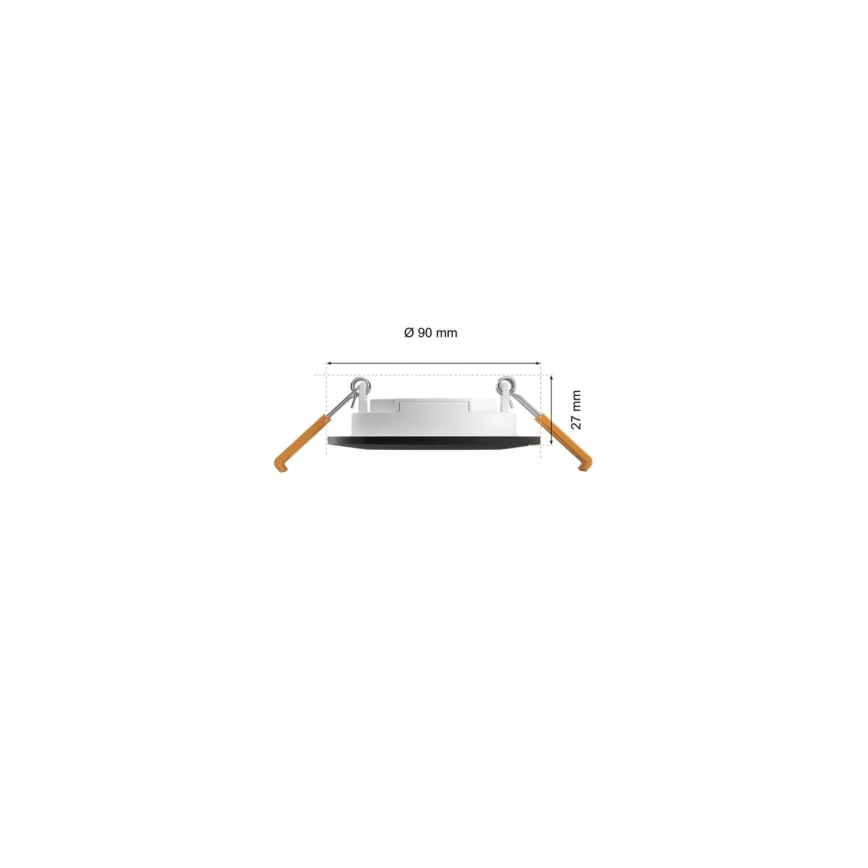 Philips - SET 3x LED RGBW Zatemnitvena kopalniška vgradna svetilka Hue SLIM LED/8,3W/230V IP44 2000-6500K