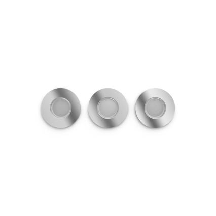 Philips - SET 3x LED RGBW Zatemnitvena kopalniška vgradna svetilka Hue XAMENTO 1xGU10/4,2W/230V IP44 2000-6500K