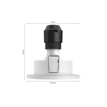 Philips - SET 3x LED RGBW Zatemnitvena kopalniška vgradna svetilka Hue XAMENTO 1xGU10/4,2W/230V IP44 2000-6500K
