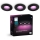 Philips - SET 3x LED RGBW Zatemnitvena kopalniška vgradna svetilka Hue XAMENTO 1xGU10/4,2W/230V 2000-6500K IP44