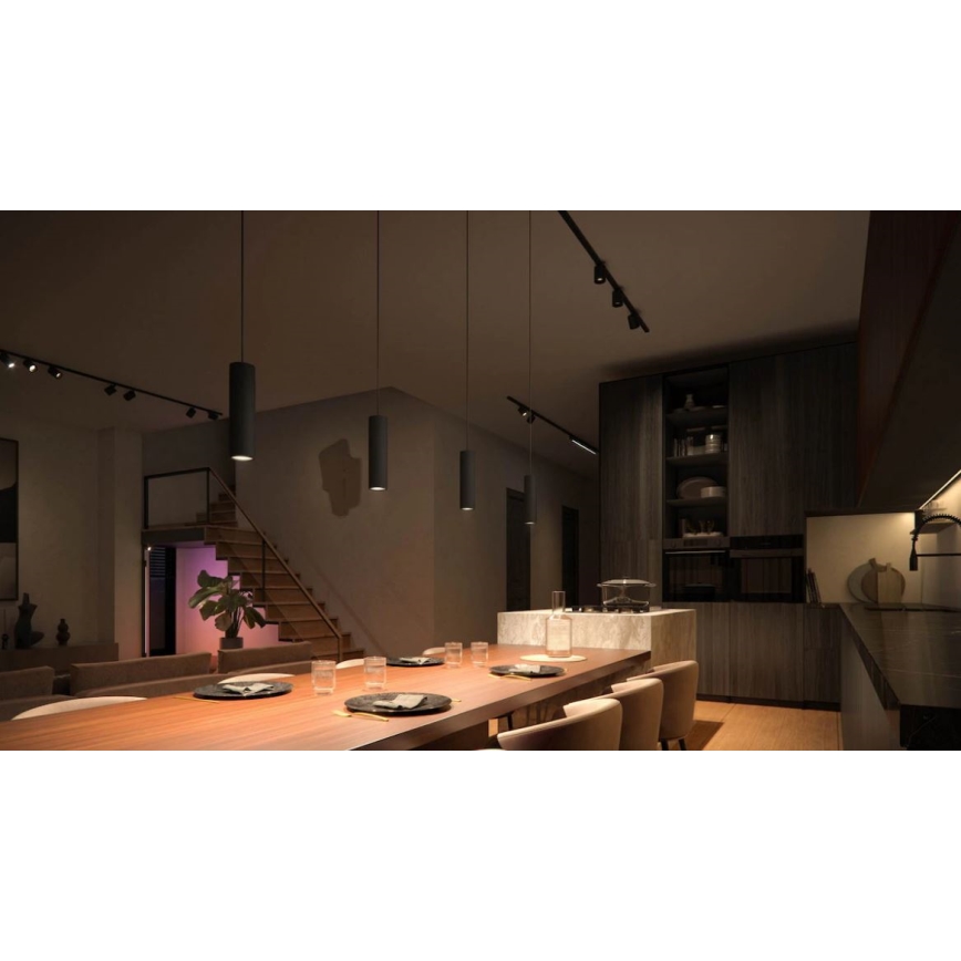 Philips - SET 3x LED RGBW Zatemnitveni lestenec na vrvici za tračni sistem Hue PERIFO LED/15,6W/230V 2000-6500K