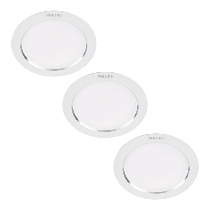 Philips - SET 3x LED Vgradna svetilka LED/3,5W/230V 3000K