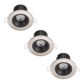 Philips - SET 3x LED Zatemnitvena kopalniška vgradna svetilka ABROSA LED/9W/230V IP44