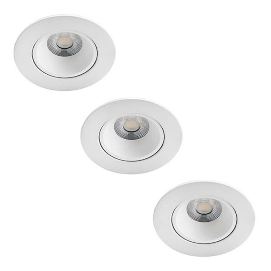 Philips - SET 3x LED Zatemnitvena kopalniška vgradna svetilka ABROSA LED/9W/230V IP44