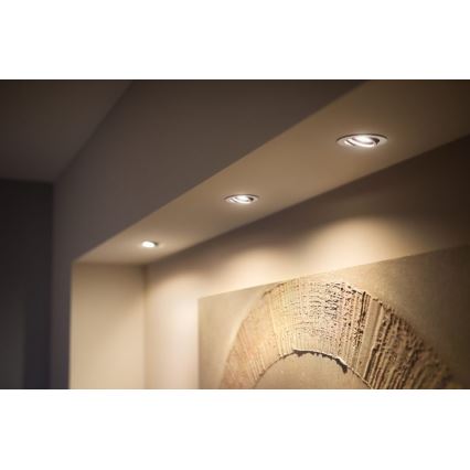 Philips - SET 3x LED Zatemnitvena vgradna svetilka Hue MILLISKIN 1xGU10/5,7W/230V 2200-6500K
