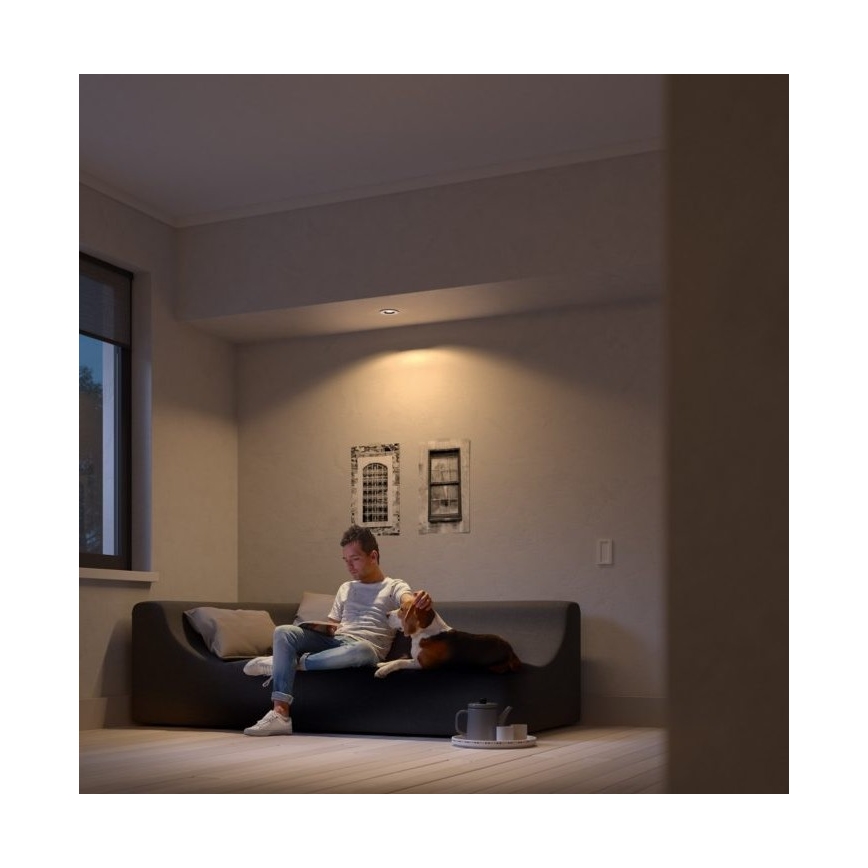 Philips - SET 3x LED Zatemnitvena vgradna svetilka Hue MILLISKIN 1xGU10/5,7W/230V 2200-6500K