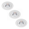 Philips - SET 3x LED Zatemnitvena vgradna svetilka LED/5W/230V 2700K