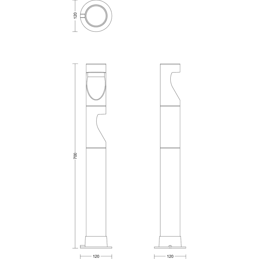 Philips - SET 3x LED Zunanja svetilka GARDENLINK DESI LED/1,5W/230V 2700K IP44