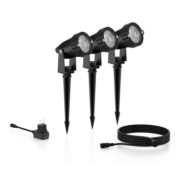 Philips - SET 3x LED Zunanji reflektor CASPER LED/1,5W/24/230V IP44