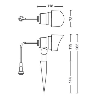 Philips -SET 3x LED Zunanji reflektor LED/6W/230V 2700K IP44