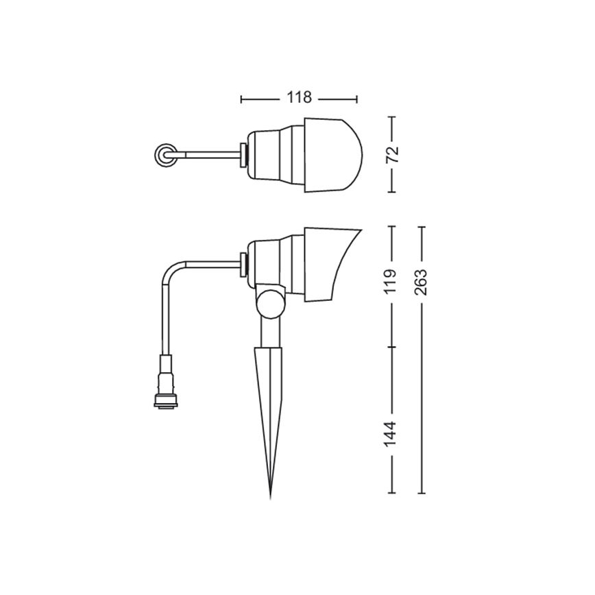 Philips -SET 3x LED Zunanji reflektor LED/6W/230V 2700K IP44