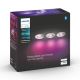 Philips - SET 3xLED RGB Zatemnitvena kopalniška svetilka Hue XAMENTO 1xGU10/5,7W/230V IP44 2000-6500K