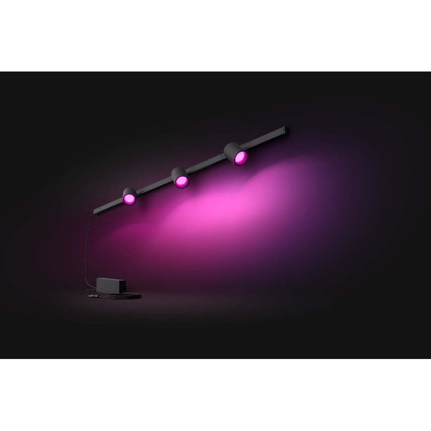 Philips - SET 3x LED RGB Zatemnitvena svetilka za tračni sistem Hue PERIFO LED RGB/15,6W/230V 2000-6500K