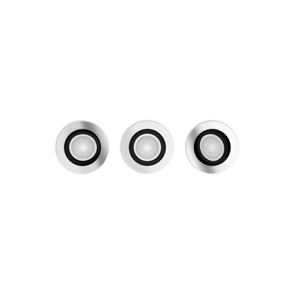 Philips - SET 3xLED RGBW Zatemnitvena vgradna svetilka Hue CENTURA 1xGU10/4,2W/230V 2000-6500K